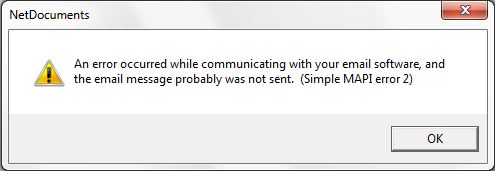 error sending mail mapi-e-failure mailbird