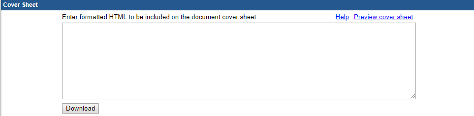 Create a Cover Sheet Template