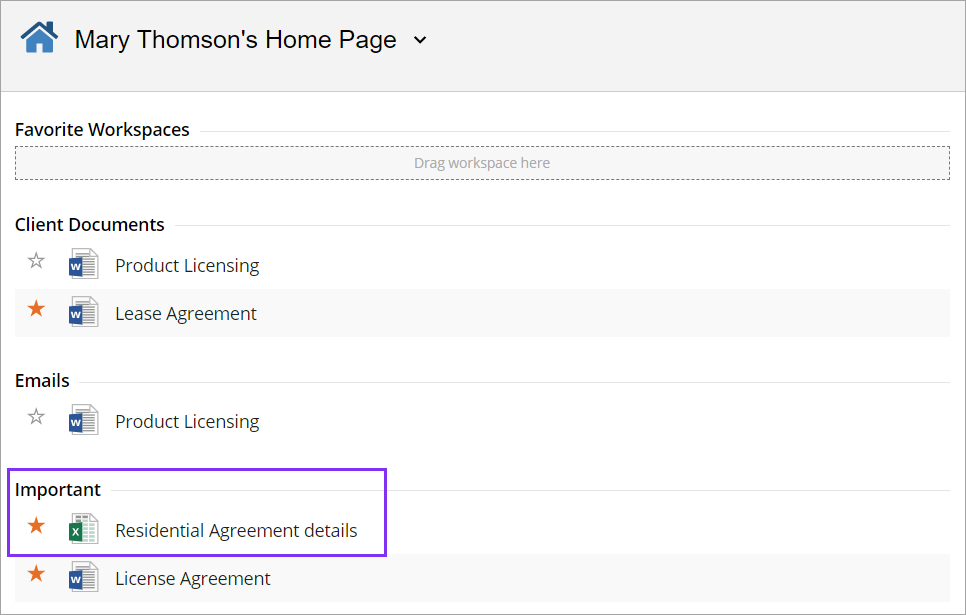 Delegate Home Page Access