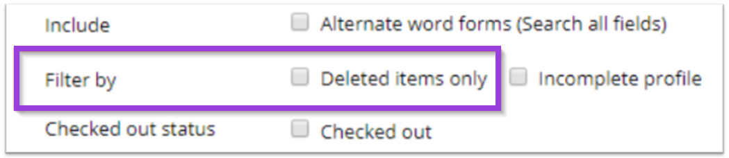 Deleting and Purging Documents