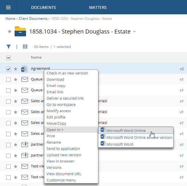 Microsoft Office 365 for NetDocuments