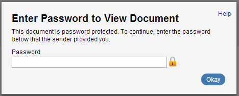Receiving a Secure Document Link
