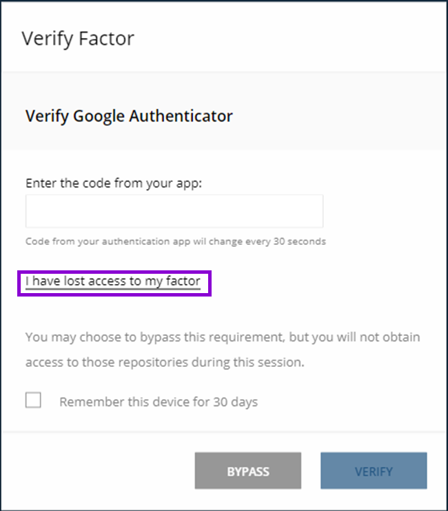 How can i recover my Google Authenticator app?? I have lost acess