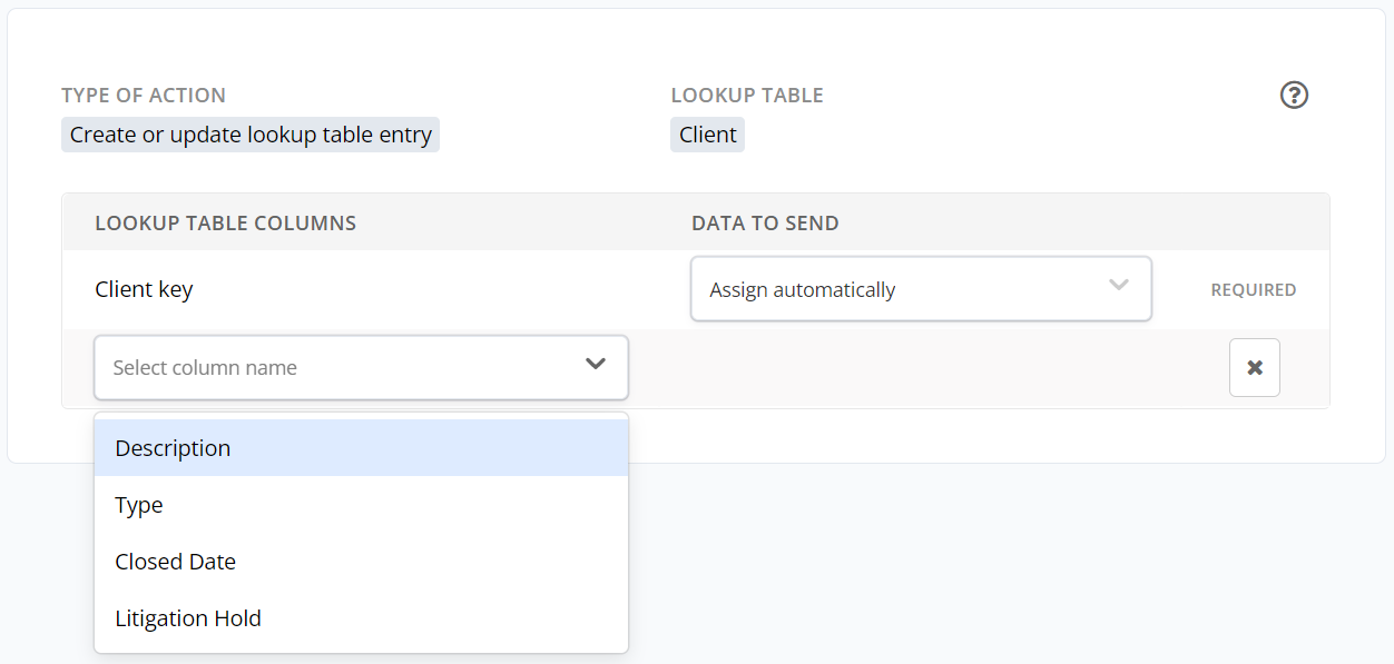 Using PatternBuilder to Create or Update a Lookup Table Entry