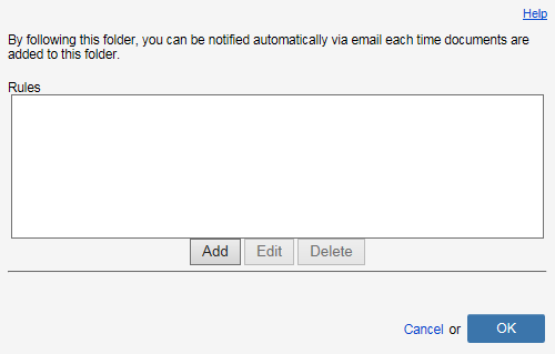 Following a Folder or CollabSpace