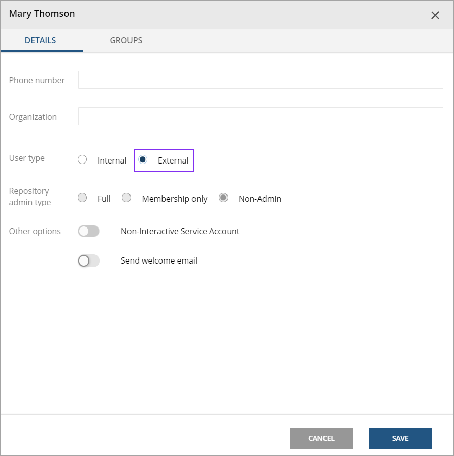 Giving Clients (External Users) access to a Workspace