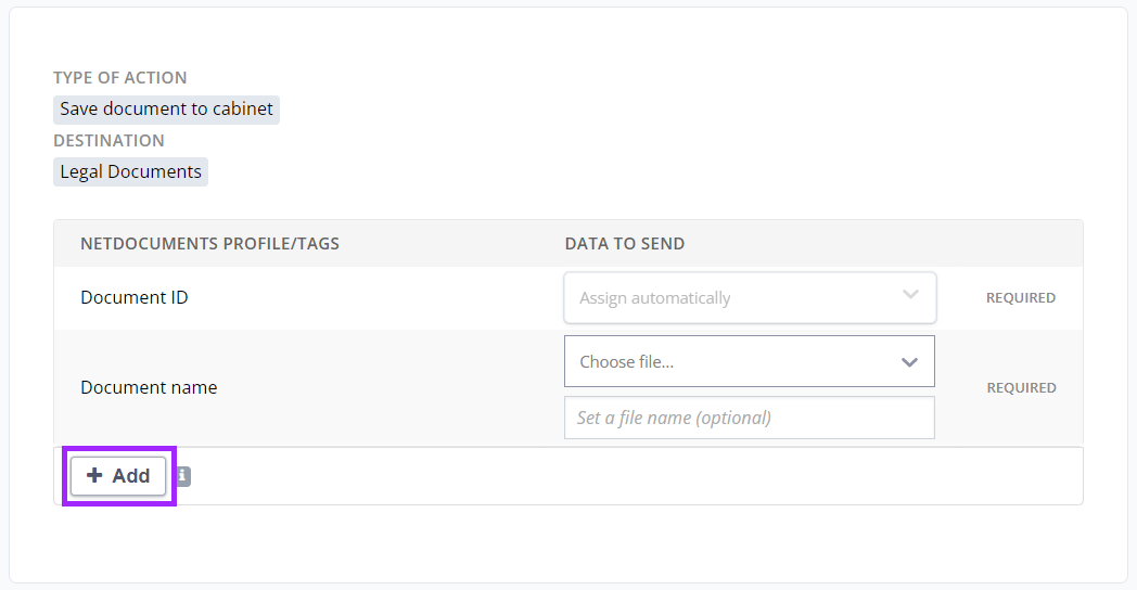 PatternBuilder Trigger Actions