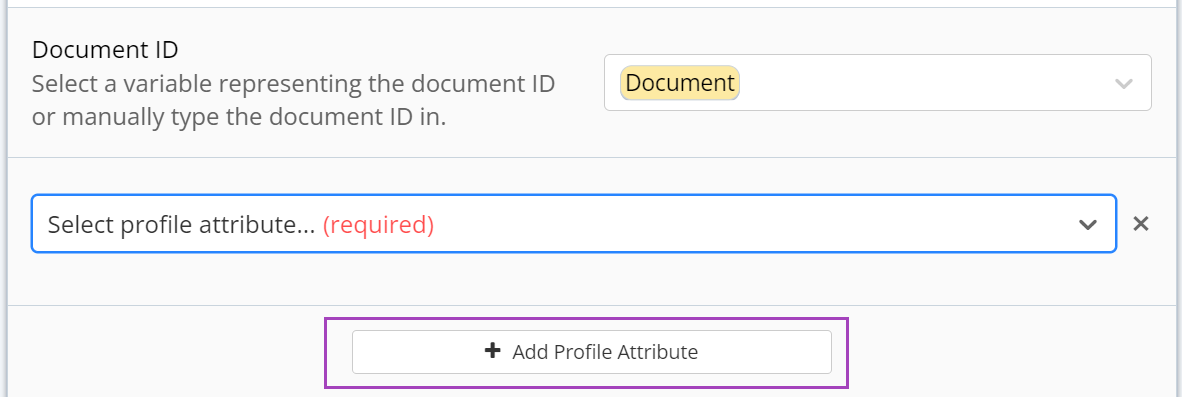 PatternBuilder Document Profiling (Update profile attributes trigger ...