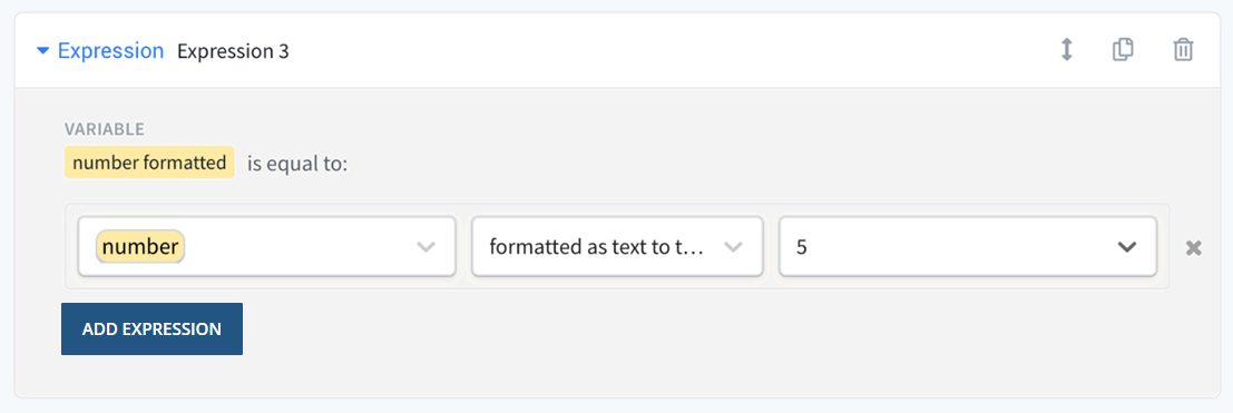 PatternBuilder Expression Operators