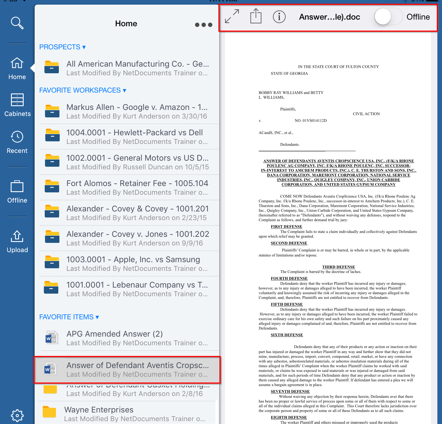 iOS (iPad and iPhone) App