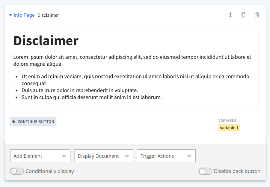 PatternBuilder Page Block Types
