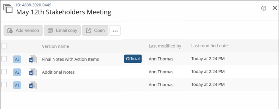 Versions Dialog Redesign Beta Announcement - 13 June, 2022