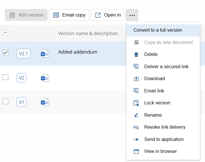 Version Management
