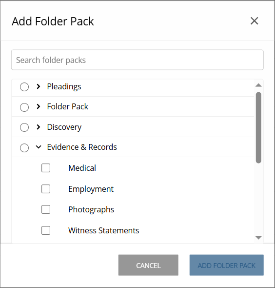 Folder Packs
