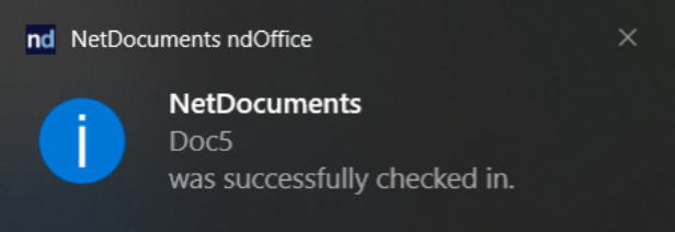 Check In a Document